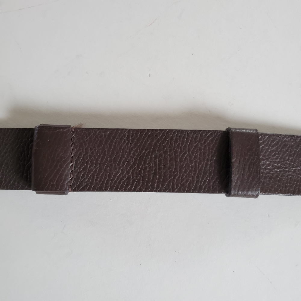 Chicos Brown Adjustable Leather Statement Belt Si… - image 4